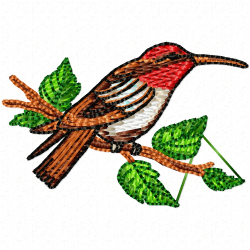 Hummingbirds Embroidery Design 10